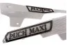 Side cover Puch Maxi N trim plate with text stainless steel black thumb extra
