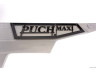 Side cover Puch Maxi N "Puch Maxi" stainless steel trim plate black 2