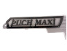 Side cover Puch Maxi N trim plate with text stainless steel black thumb extra