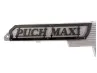 Zijkap set Puch Maxi N decoratieplaat met tekst RVS zwart  thumb extra