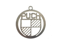 Sleutelhanger Puch logo RVS