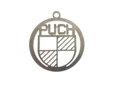 Sleutelhanger Puch logo RVS