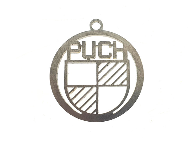 Sleutelhanger Puch logo RVS product