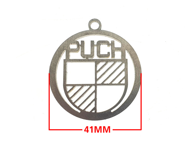 Sleutelhanger Puch logo RVS product