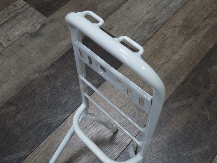 Puch Various frame parts Tank luggagecarrier white for Puch Maxi S Luggage carrier tank Puch Maxi frame bracket gloss white