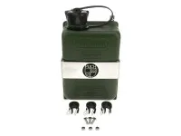 Bagagedrager houder met FuelFriend jerrycan Puch Maxi N / K links groen (1 liter)