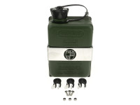 Gepäckträger Halter mit FuelFriend benzinkanister Puch Maxi N / K Links grün (1 Liter)