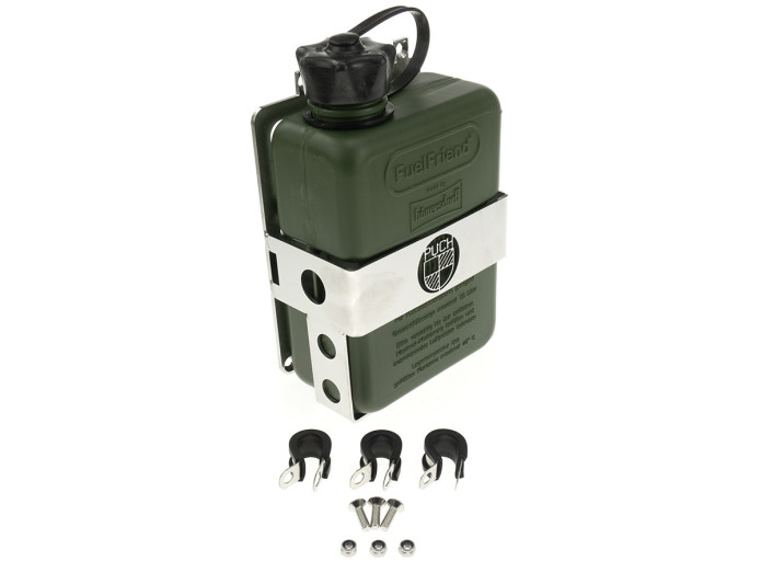 Bagagedrager houder met jerrycan Puch Maxi N / K groen