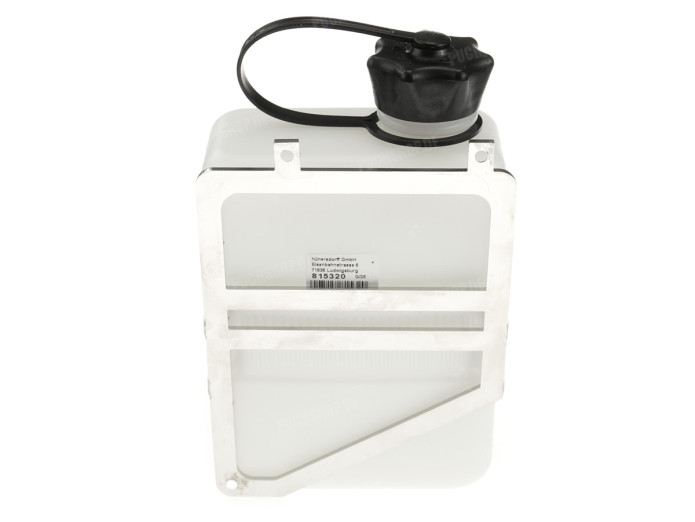 Luggage carrier rear Puch Maxi N / K holder with FuelFriend can white right 