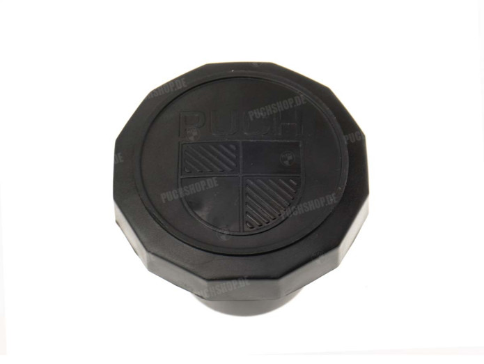 Tankdeckel 30mm Puch Maxi Original Logo schwarz A-Qualität