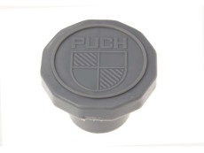 Fuel cap 30mm Puch Maxi as original with logo grey A-quality