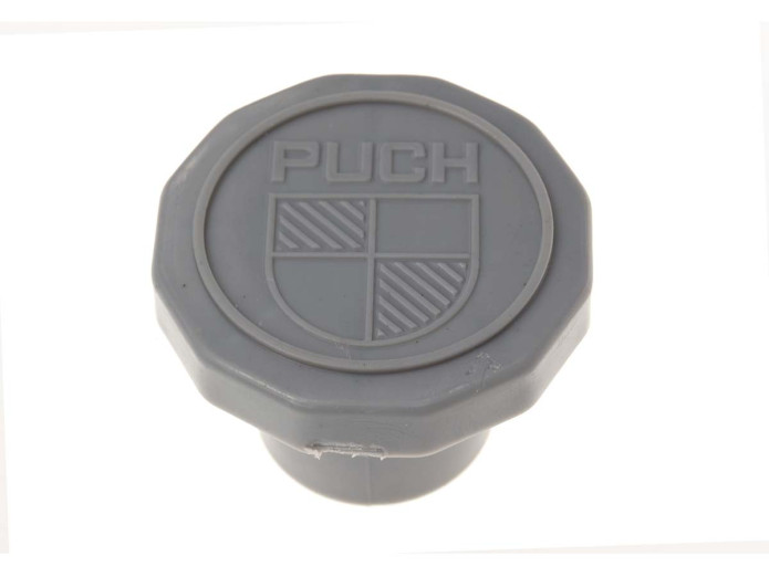 Tankdeckel 30mm Puch Maxi wie Original Logo grau A-Qualität