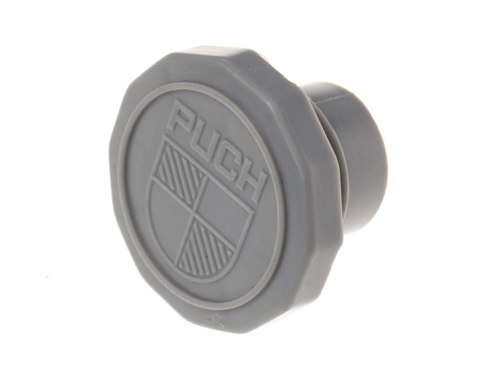 Tankdeckel 30mm Puch Maxi wie Original Logo grau A-Qualität