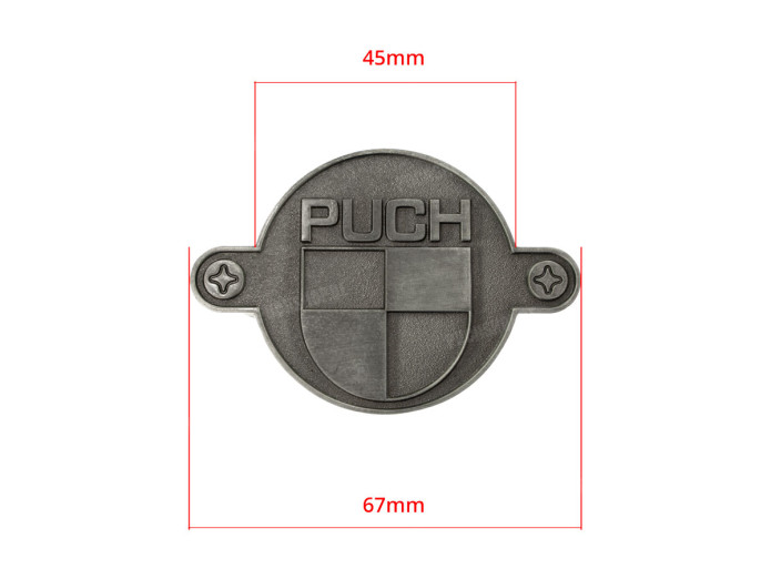 Air filter hole cover Badge / Emblem 67mm 3M tape RealMetal
