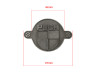 Frameafdekplaatje Badge / embleem 67mm met 3M tape RealMetal thumb extra