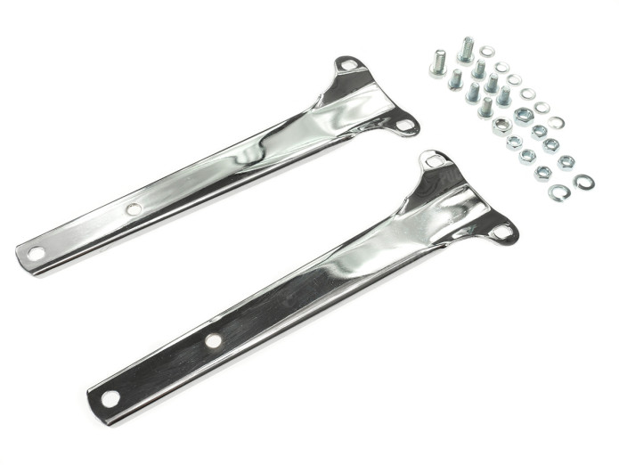 Puch MV MS Front fender mounting set chrome complete