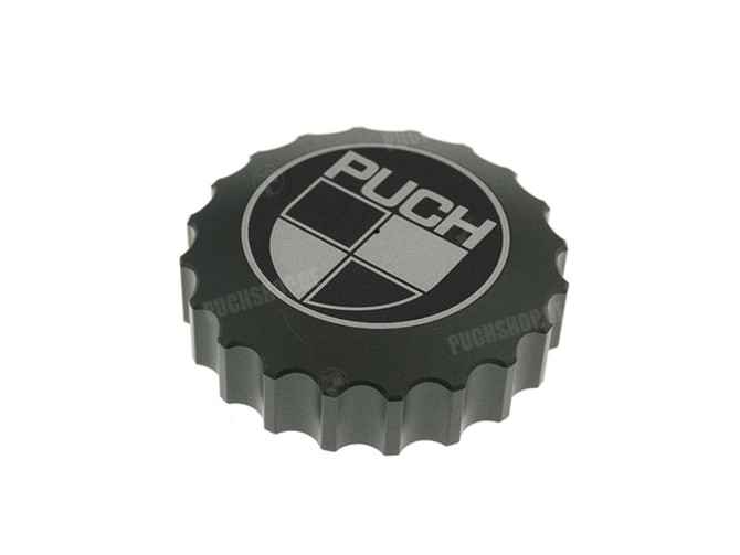 Tankdeckel 30mm Puch Maxi Alu Bajonett Schwarz eloxiert 66Heroes main