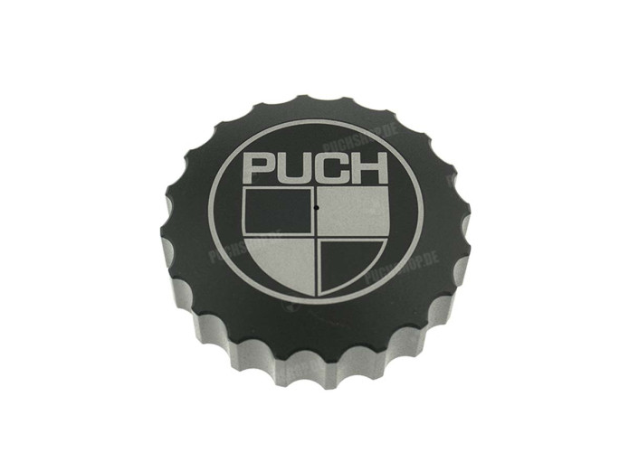 Fuel cap 30mm Puch Maxi alu bajonet black anodised 66Heroes