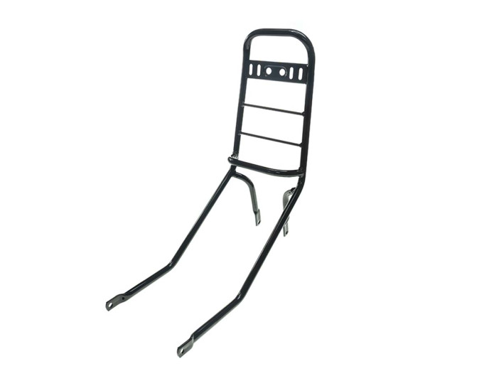 Puch Diverse framedelen Tank bagagerek zwart voor Puch Maxi S Bagagedrager tank Puch Maxi S frame beugel glans zwart