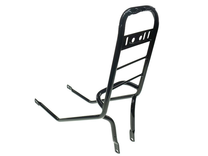 Puch Diverse framedelen Tank bagagerek zwart voor Puch Maxi S Bagagedrager tank Puch Maxi S frame beugel glans zwart