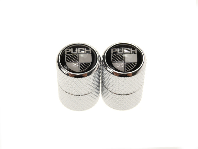 Valve caps set aluminium with Puch Logo black / white product