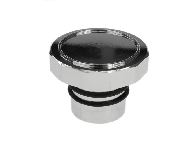 Fuel cap 30mm Puch Maxi as original aluminium polished Fast Arrow product