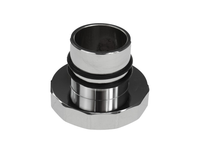 Fuel cap 30mm Puch Maxi as original aluminium polished Fast Arrow product