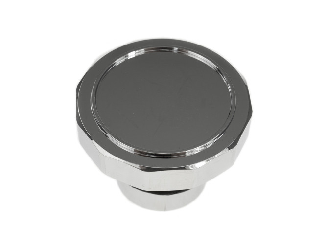 Fuel cap 30mm Puch Maxi as original aluminium polished Fast Arrow product