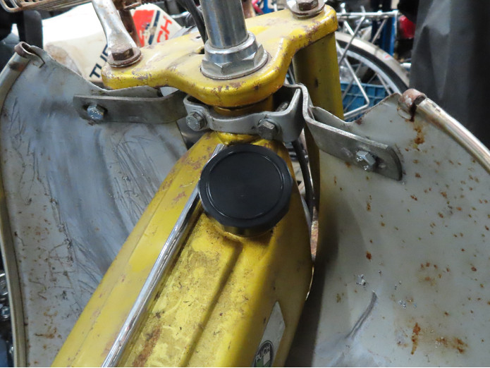 Puch Maxi fuel cap Aluminium black
