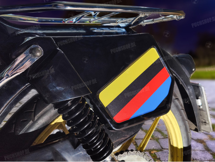 Side cover set Puch Rider Macho 2-speed / Maxi / Gilera Citta / universal black