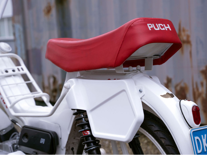 Seitenverkleidung Satz Puch Rider Macho 2-Gang / Maxi / Gilera Citta Universal weiß 