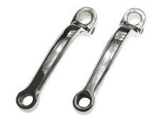 Trapas crank Puch Maxi chroom links / rechts set kort universeel 125mm