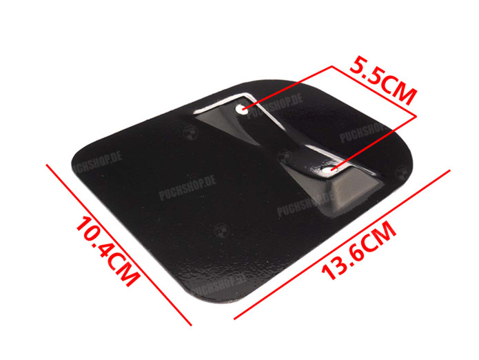Licence plate holder universal steel with radius for mudguard mounting 
