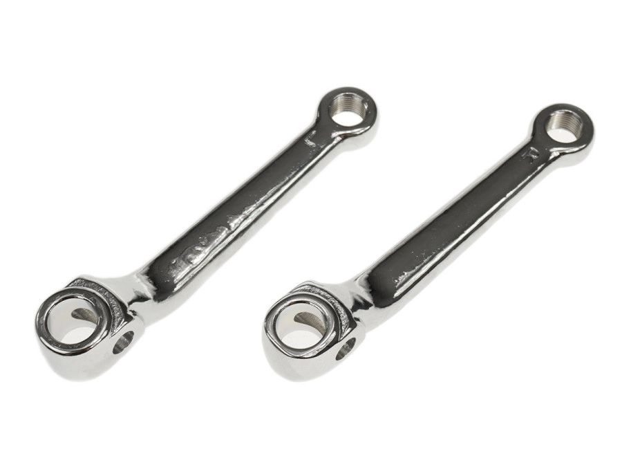 Trapas crank Puch MS50 set chroom A-kwaliteit Trapas crank Puch MS50 set chroom A-kwaliteit