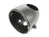 Headlight egg-model 102mm housing brilliant silver as original (side mounting) thumb extra