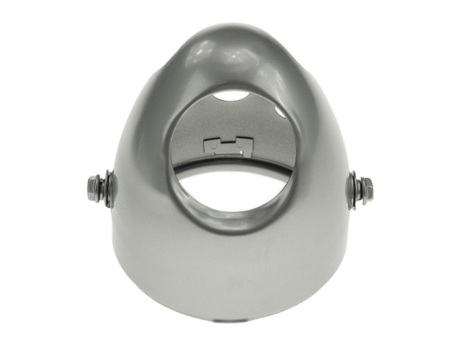 Scheinwerfer Eierlampe 102mm Gehause Brillant-Silber wie Original (seitliche Befestigung) product