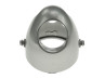 Headlight egg-model 102mm housing brilliant silver as original (side mounting) thumb extra