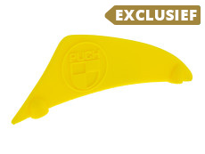 Voorspatbord plaatje geel met Puch Logo bromfiets model "sport"