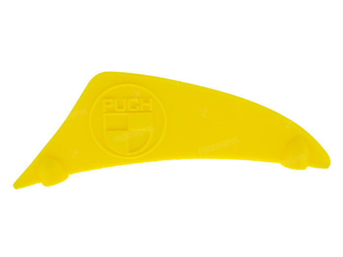 Front fender plate with Puch Logo model "sport" yellow 