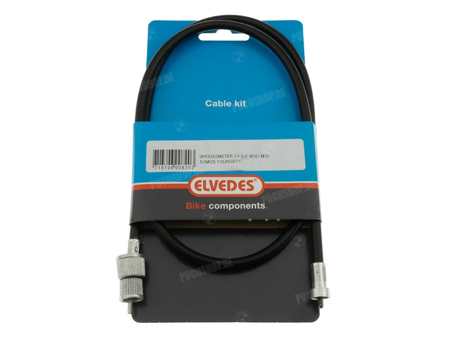 Puch Tachometerkabel 78cm VDO M10 / M12 Schwarz 