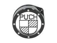 Flywheel cover Puch Maxi E50 / Z50 / ZA50 stainless steel black