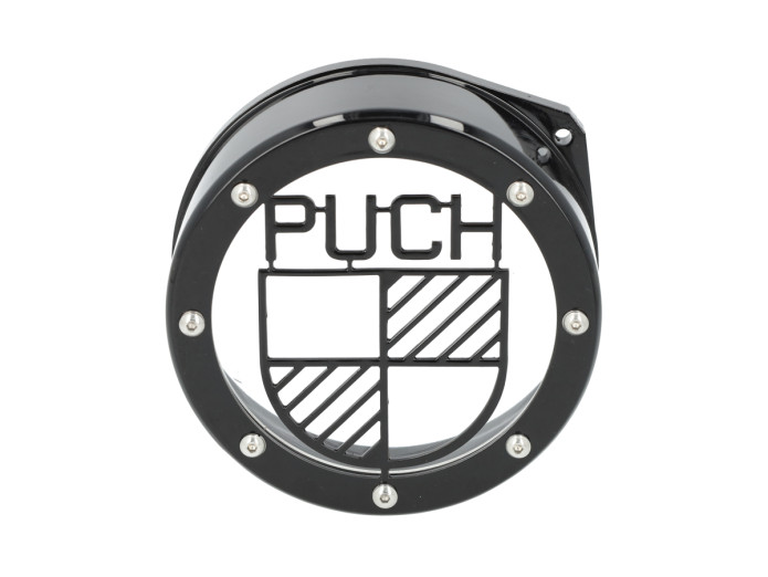 Polraddeckel Puch Maxi E50 / Z50 / ZA50 Edelstahl Schwarz