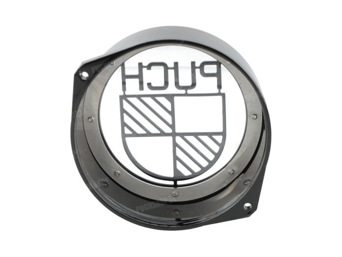 Polraddeckel Puch Maxi E50 / Z50 / ZA50 Edelstahl Schwarz