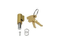 Front fork steering lock 12mm / 8mm Puch Maxi / MV / VS etc. as original with Puch logo 