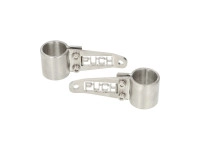 Koplamporen 28mm set RVS CNC Puch voor EBR / universeel PSR