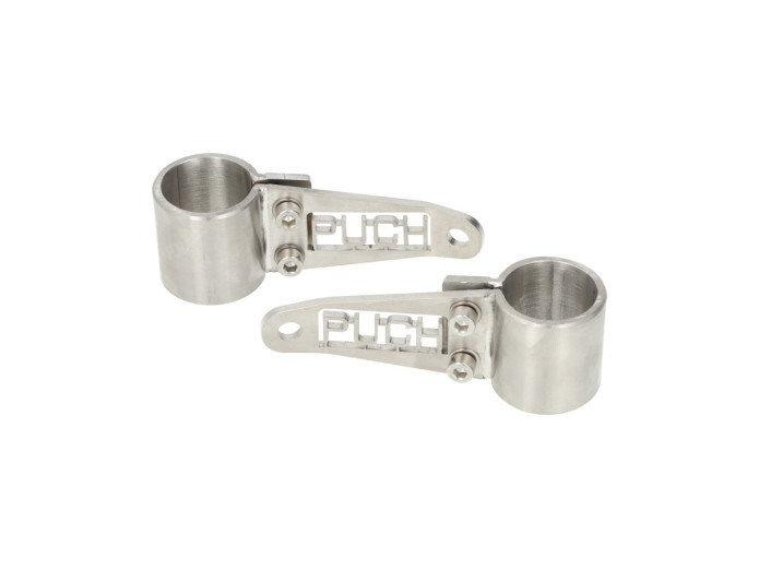 Koplamporen 28mm set RVS CNC Puch voor EBR / universeel PSR