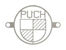 Frame afdekplaat met Puch logo RVS dun