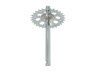 Puch Various frame parts pedal crank shaft Pedal crank shaft Puch Maxi 230mm 28 teeth stock (longer)
