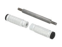 Voetsteun Puch Maxi S / 2-speed CLAW aluminium zilver