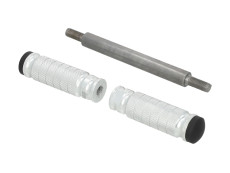 Voetsteun Puch Maxi S / 2-speed CLAW aluminium zilver Voetsteun Puch Maxi S / 2-speed CLAW aluminium zilver